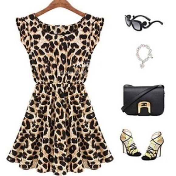Leopard Print Dress  - Picture 1 of 3